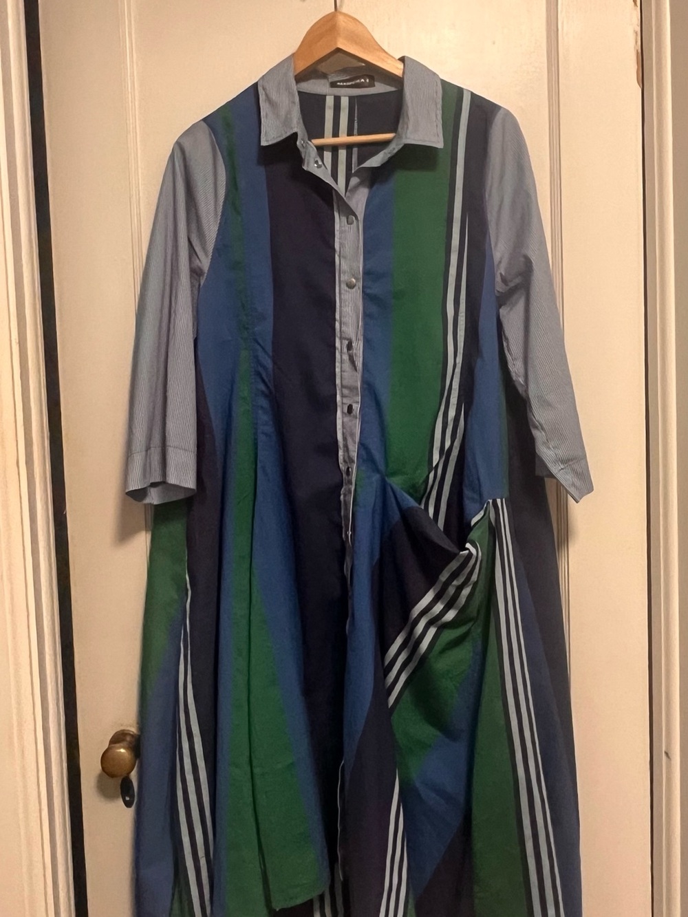 Alembika Wonderful Dress in Ocean Stripe (Size 5)